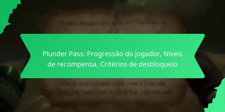Plunder Pass: Progressão do jogador, Níveis de recompensa, Critérios de desbloqueio