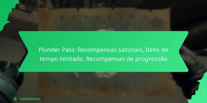 Plunder Pass: Recompensas sazonais, Itens de tempo limitado, Recompensas de progressão