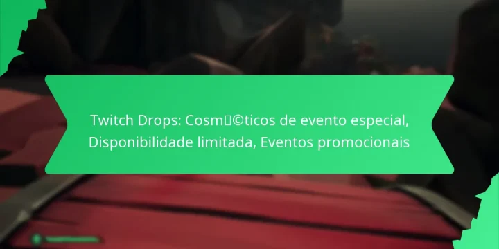 Twitch Drops: Cosméticos de evento especial, Disponibilidade limitada, Eventos promocionais