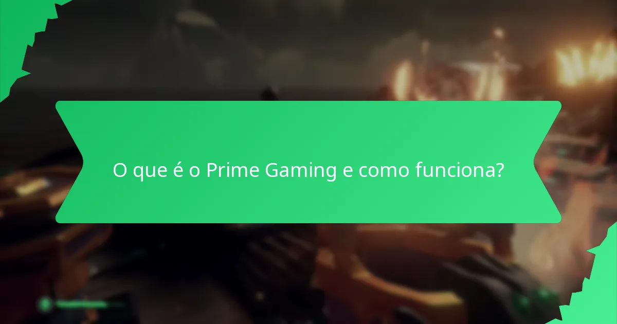 Como posso reclamar as minhas recompensas do Prime Gaming?