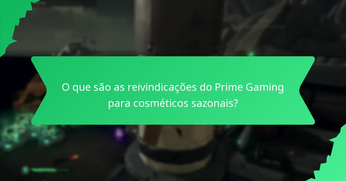 Como reivindicar recompensas através do Prime Gaming?
